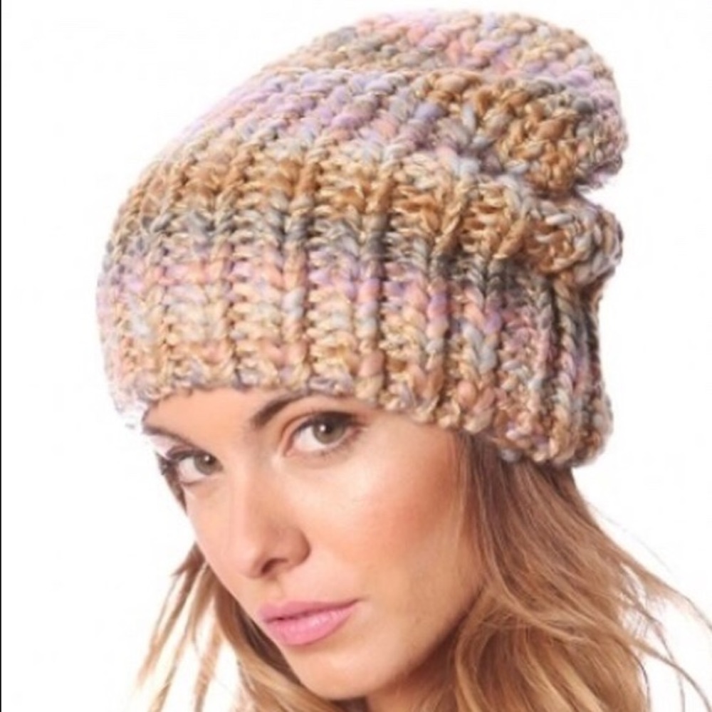 MULTICOLOR BEENIE WITH LUREX SHIMMER - Picture 2 of 10